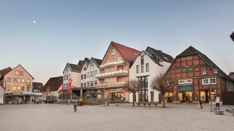 Marktplatz und Altstadt von Büren
