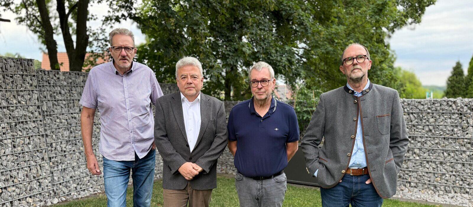 Mitglieder des Arbeitskreises Wirtschaft (v.l.n.r.): Peter Fuest, Dieter Stötefalke, Frank Bürvenich, Meinolf Krawczyk